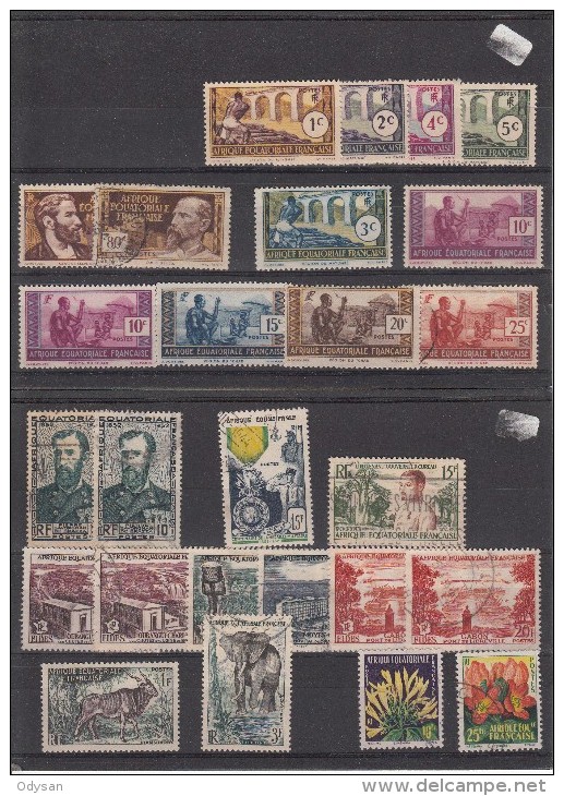 Petit Lot 100 Timbres A.O.F - Used Stamps