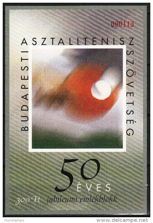 Hungary 2001. Sport / Tennis Commemorative Sheet Special Catalogue Number: 2001/22. - Unused Stamps