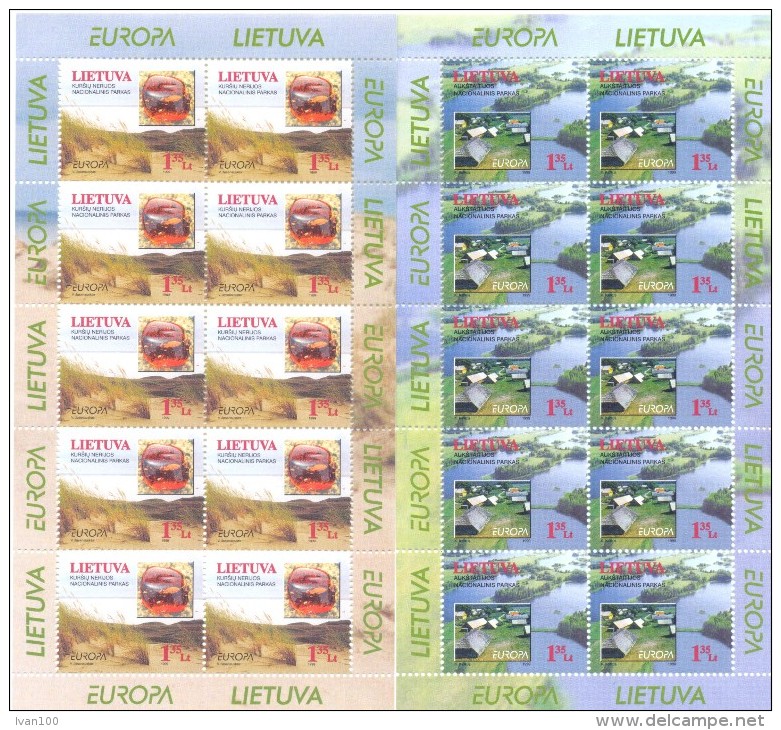 1999. Lithuania, Europa 1999, 2 Sheetlets, Mint/** - 1999