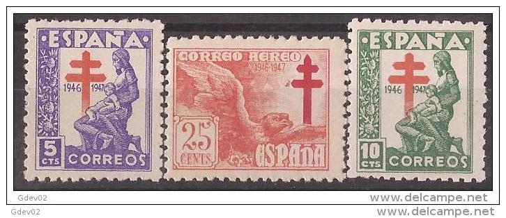 ES1008SASF-L4040PC-TARESCUL. España Spain Espagne PRO TUBERCULOSOS ,cruz De Lorena.1946. (Ed 1008/0**) Sin Charnela.LUJO - Escultura