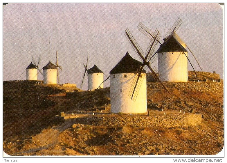 CALENDARIO DEL AÑO 2009 DE UN MOLINO (CALENDRIER-CALENDAR) MOLINO-MILL-MOULIN-DON QUIJOTE - Tamaño Pequeño : 2001-...