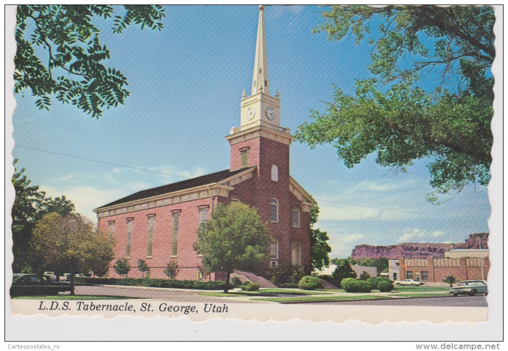 St.George-utah-L.D.S.tabernacle-unused,perfect Shape - Autres & Non Classés