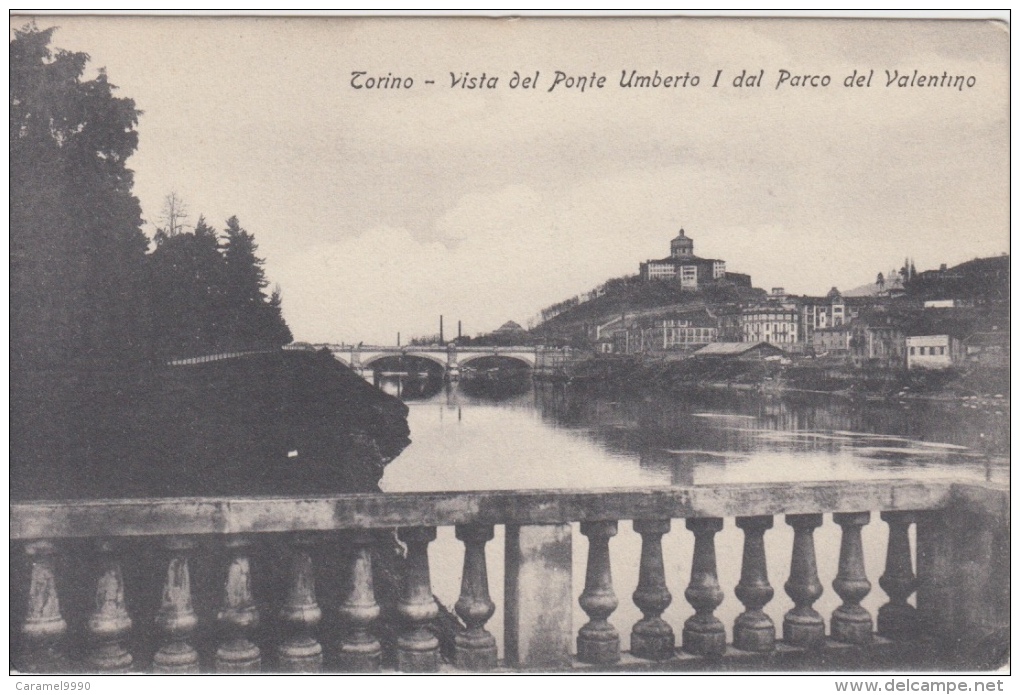 Torino   Vista Del Ponte Umberto I Dal Parco Del Valentino        Scan 8636 - Ponts