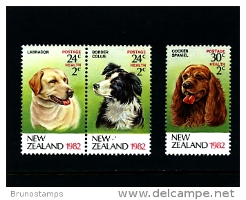 NEW ZEALAND - 1982  DOGS  SET MINT NH - Unused Stamps