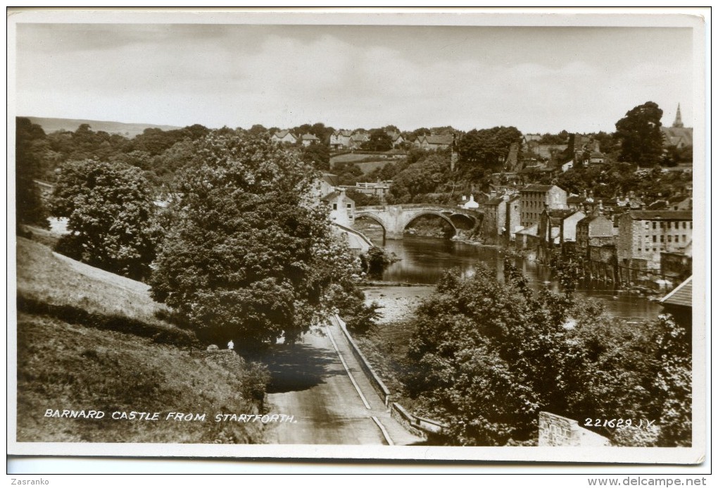 Barnard Castle From Startforth RPPC - Other & Unclassified