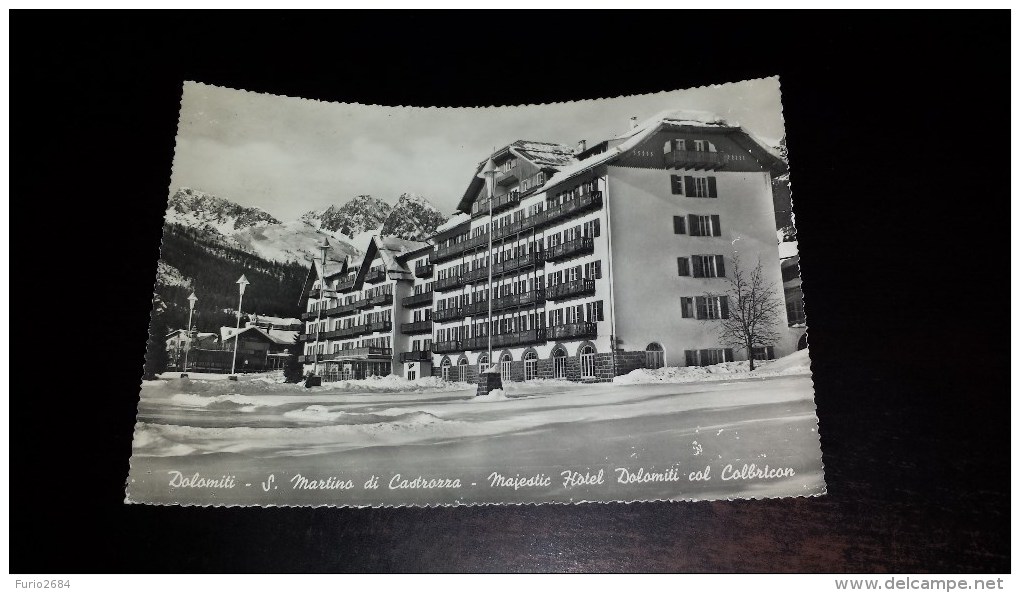 C-19511 CARTOLINA SAN MARTINO DI CASTROZZA - MAJESTIC HOTEL DOLOMITI COL COLBRICON - Trento