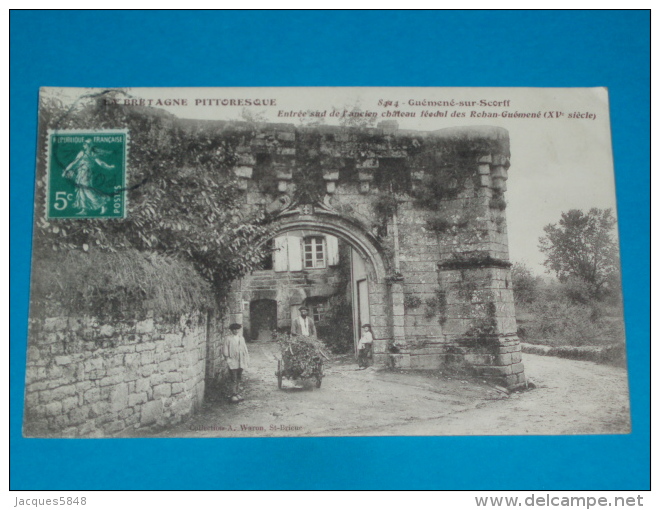 56) Guémené-sur-scorff - N° 8414 -  Entrée Sud De L'encien Chateau Féodal Des Rohan-guémené - Année 1911  - EDIT - Waron - Guemene Sur Scorff