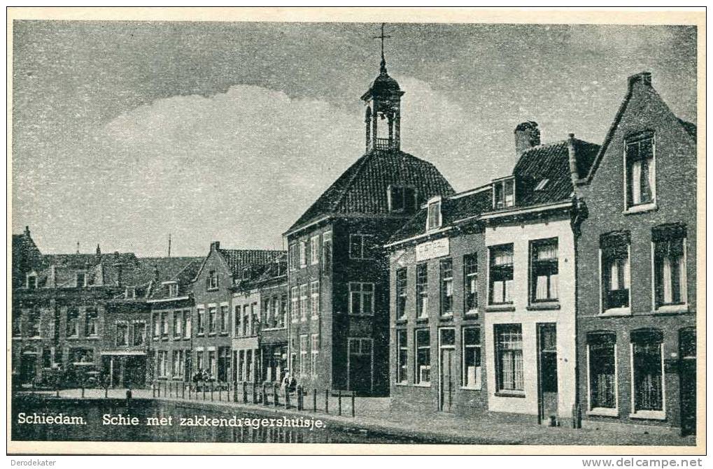 Schiedam. Schie Met Zakkendragershuisje. Onbeschreven. - Schiedam