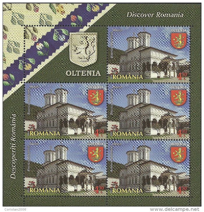 Romania 2014 / Discover Romania - Oltenia / Complete Set MS With Labels - Neufs