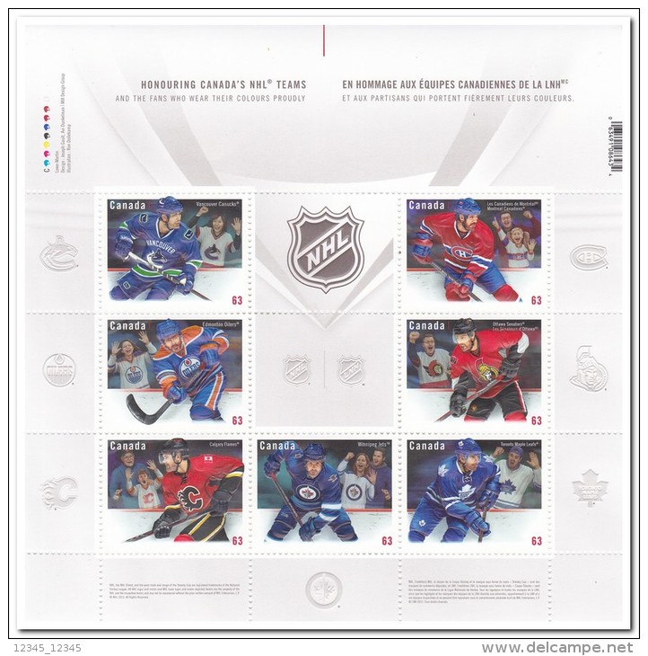 Canada 2013 Postfris MNH, Ice Hockey - Unused Stamps