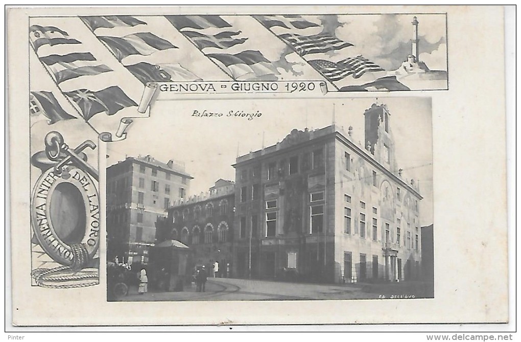 ITALIE - GENOVA - GIUGNO 1920 - CARTE PHOTO - Other & Unclassified