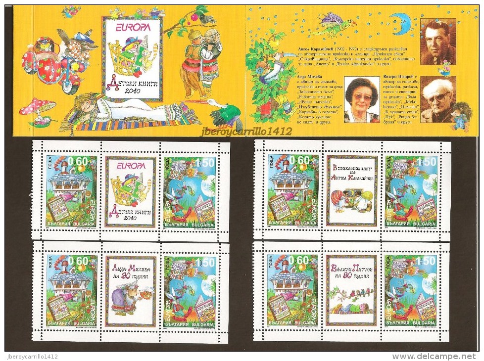 EUROPA 2010- TEMA ANUAL “LIBROS INFANTILES" - COLECCIÓN  DE LOS 17 CARNETS  OFICIALES  EMITIDOS POR 16 PAISES