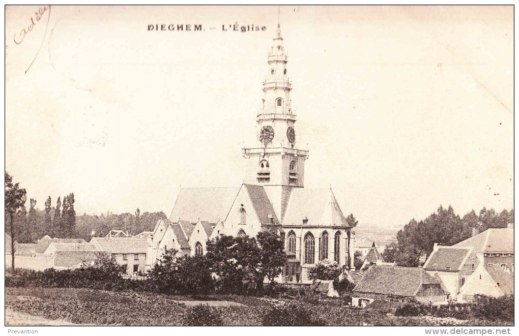 DIEGHEM - L'Eglise - Circulée En 1905 - Diegem
