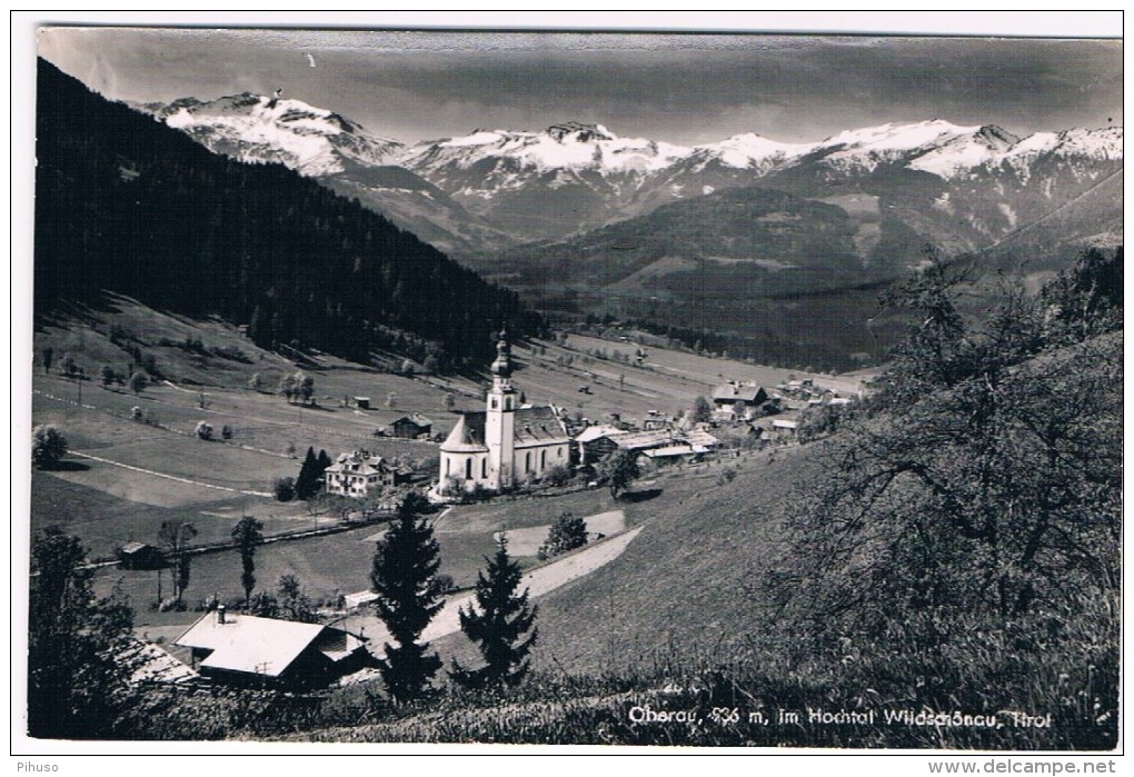 Ö-2365     OBERAU / WILDSCHÖNAU : Panorama Mit Kirche - Kufstein