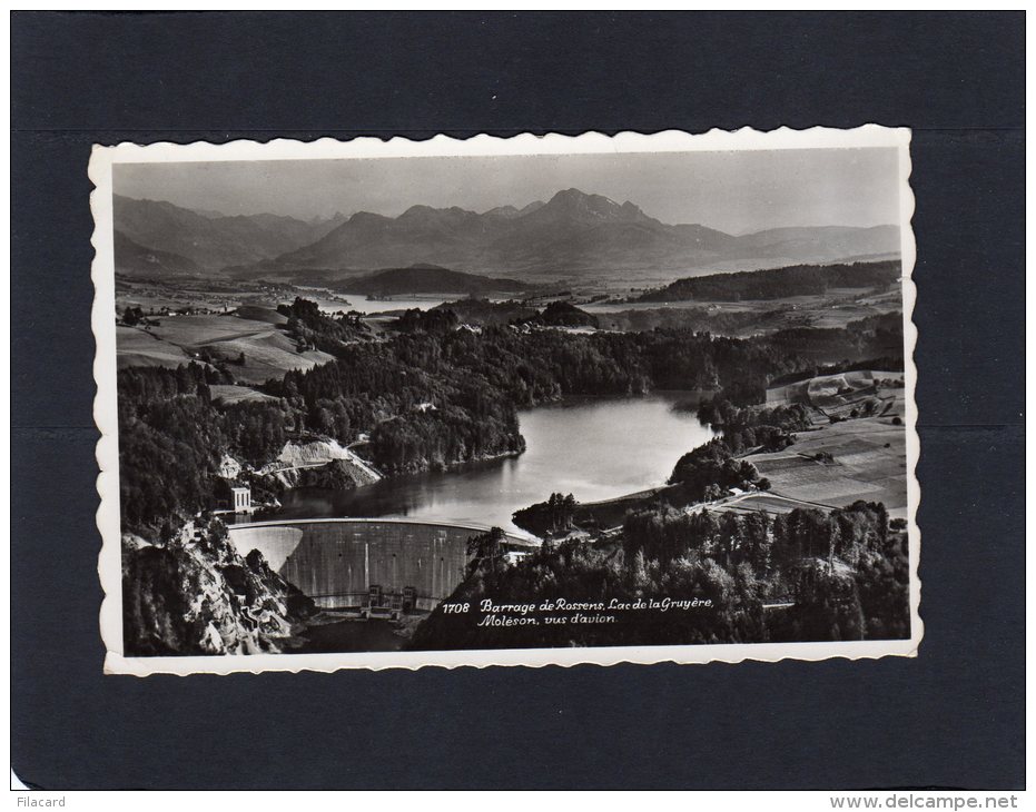 50105    Svizzera,    Barrage De Rossens, Lac  De  La Gruyere,  Moleson,  Vus D"avion,  NV - Rossens