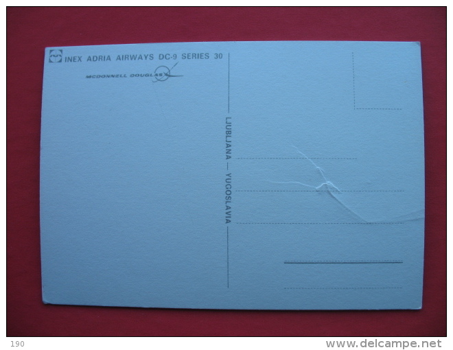 INEX ADRIA AIRWAYS DC-9 - Aerodrome
