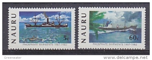 Nauru 1982 Phosphate Shipments 2v ** Mnh (18205) - Nauru