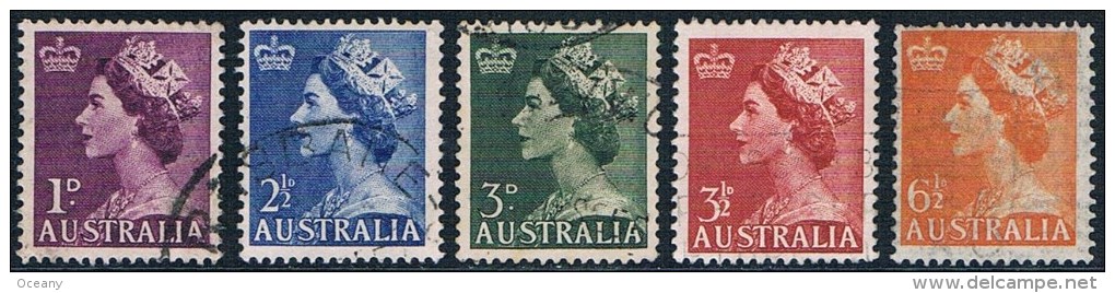Australie - Elisabeth II 196/198A Oblit. - Oblitérés