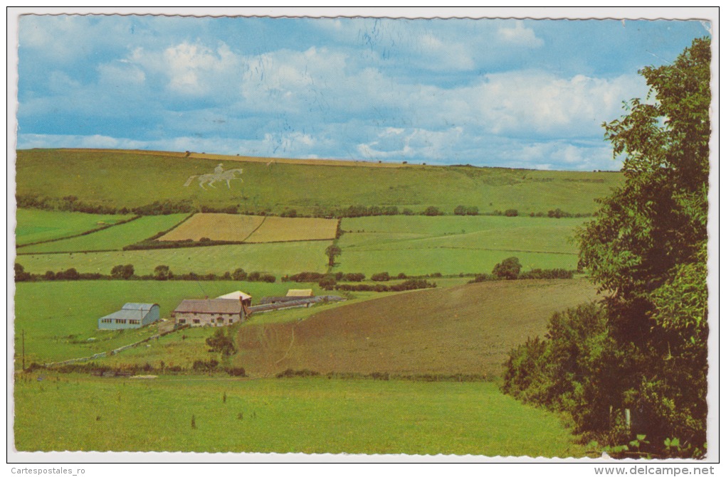 Weymouth-dorset-white Horseman On Hill From Preston Road-used,perfect Shape - Weymouth