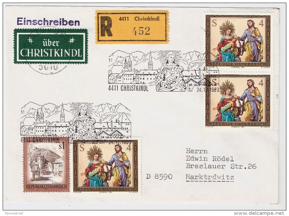 Österreich, Christkindl,Reko ! 24.12.83, Seltenes Datum , S567 - Briefe U. Dokumente