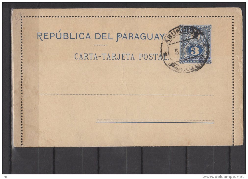 Paraguay - Carta Tarjeta Postal - 3 Centavos - Paraguay