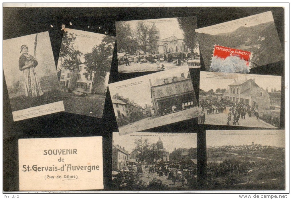 63. Saint Gervais D'auvergne. Souvenir. 8 Petites Cartes - Saint Gervais D'Auvergne