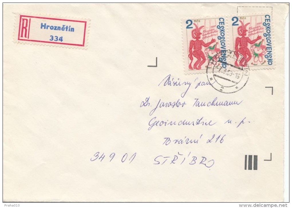 I9049 - Czechoslovakia (1983) Hroznetin; Stamp: Thirtieth Puppeteer Chrudim - Marionnettes