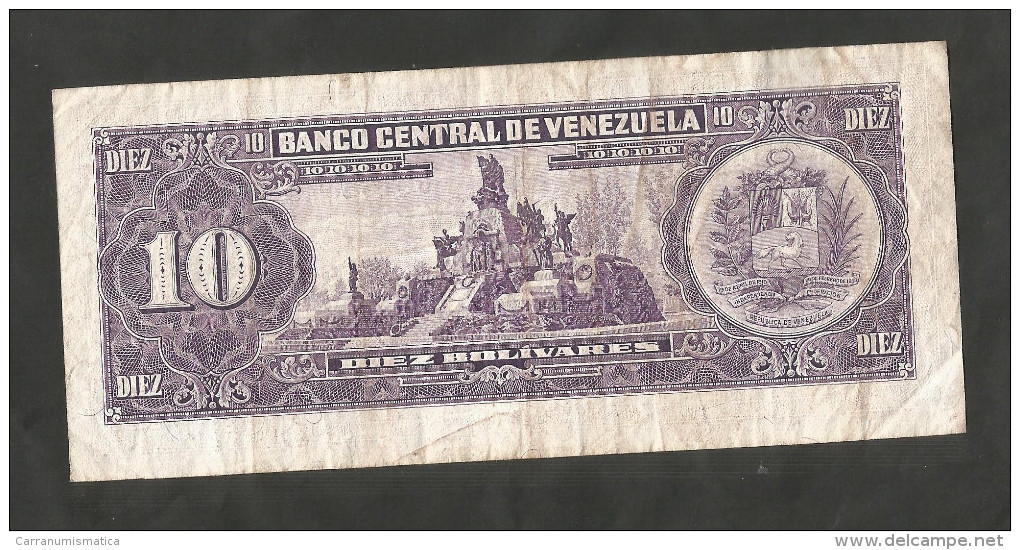 VENEZUELA - BANCO CENTRAL De VENEZUELA - 10 BOLIVARES (1988) - Venezuela