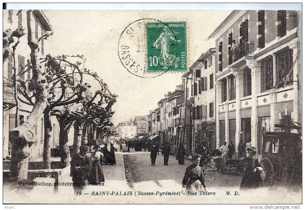 D64 - SAINT PALAIS - Rue Thiers - Saint Palais