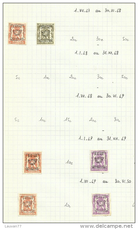 Belgique Lot Préoblitérés - Typo Precancels 1951-80 (Figure On Lion)