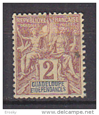 M4332 - COLONIES FRANCAISES GUADELOUPE Yv N°28 * - Neufs