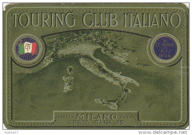 3-3601- Tessera Touring Club Italiano Periodo Fascista 1933 Con Bollino - Autres & Non Classés