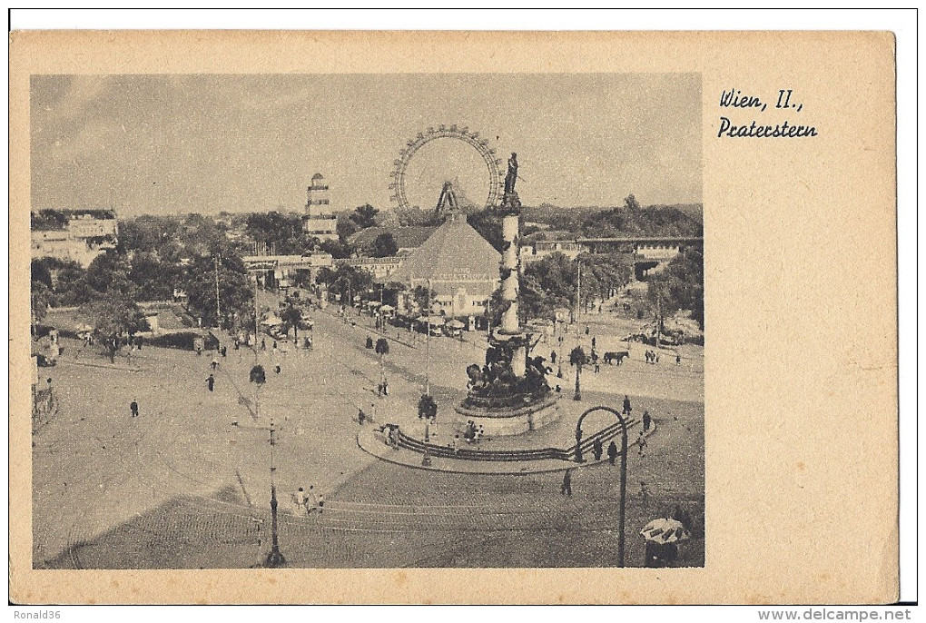 Cp AUTRICHE WIEN VIENNE Praterstern Manège Fête Foraine Grande Roue - Prater