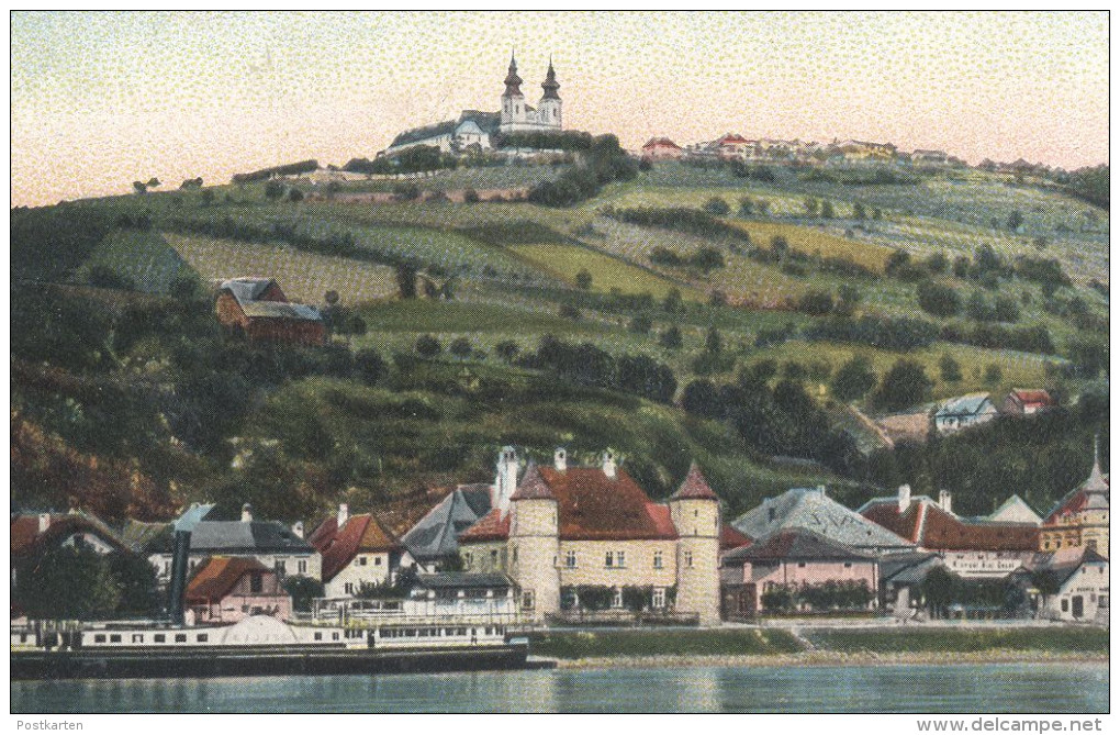 ALTE POSTKARTE GRUSS AUS MARIA TAFERL WO MAN HÖRET GLOCKEN SCHALLEN SCHWALBE SCHIFF SHIP Hirondelle Swallow Cpa Postcard - Maria Taferl