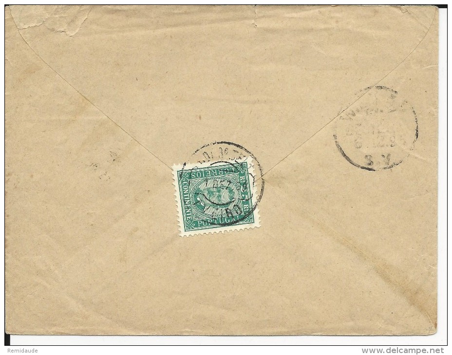 PORTUGAL - 1895 - ENVELOPPE ENTIER POSTAL De LISBOA Pour VIENNE (AUTRICHE) - AFFRANCHISSEMENT AU VERSO - Postwaardestukken