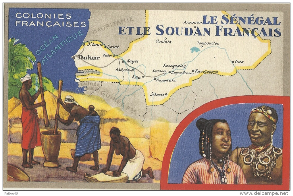 CARTE  Le Lion Noir - COLONIES FRANCAISES - SENEGAL Et SOUDAN FRANCAIS 111 - Sénégal