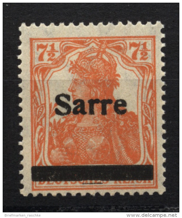 Saar,5aII,xx,gep. - Unused Stamps