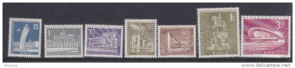 Germany Berlin 1956 Definitive 15 Val MNH - Unused Stamps