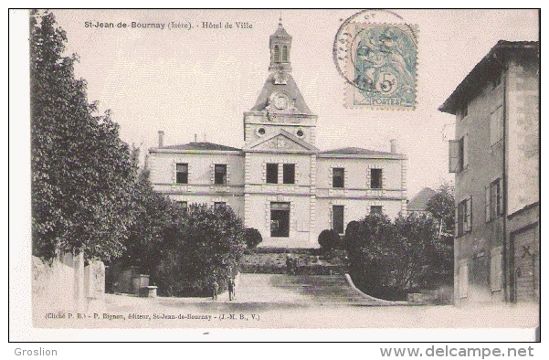 ST JEAN DE BOURNAY (ISERE) HOTEL DE VILLE 1905 - Saint-Jean-de-Bournay