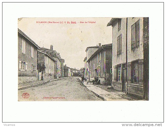 CPA 52 ECLARON Rue De L'Hopital - Eclaron Braucourt Sainte Liviere