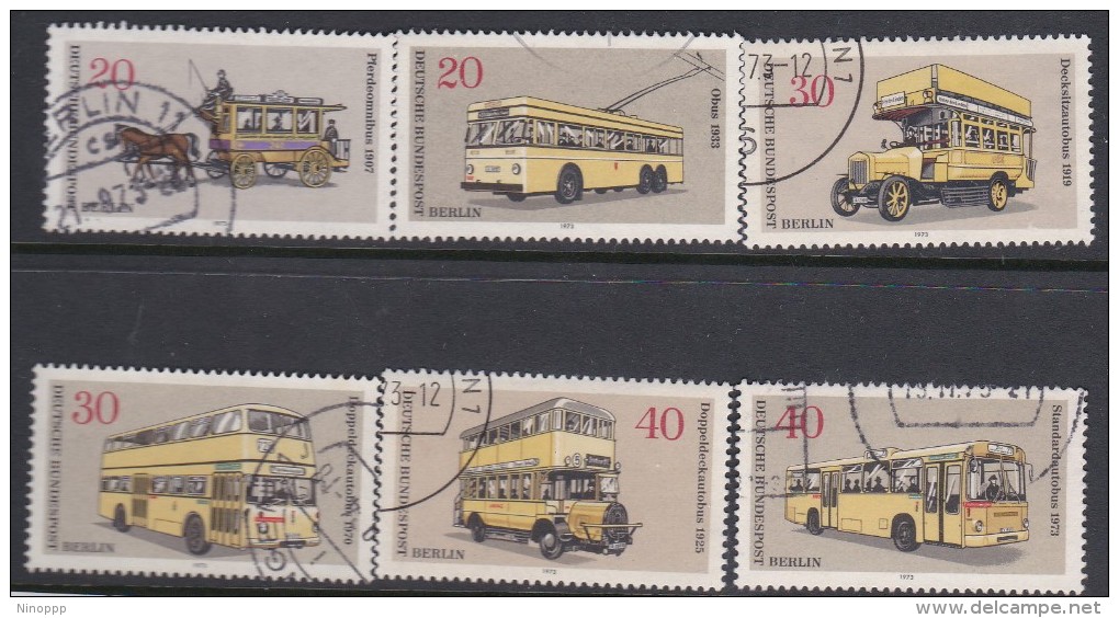 Germany Berlin 1973 Public Transport Used Set - Used Stamps