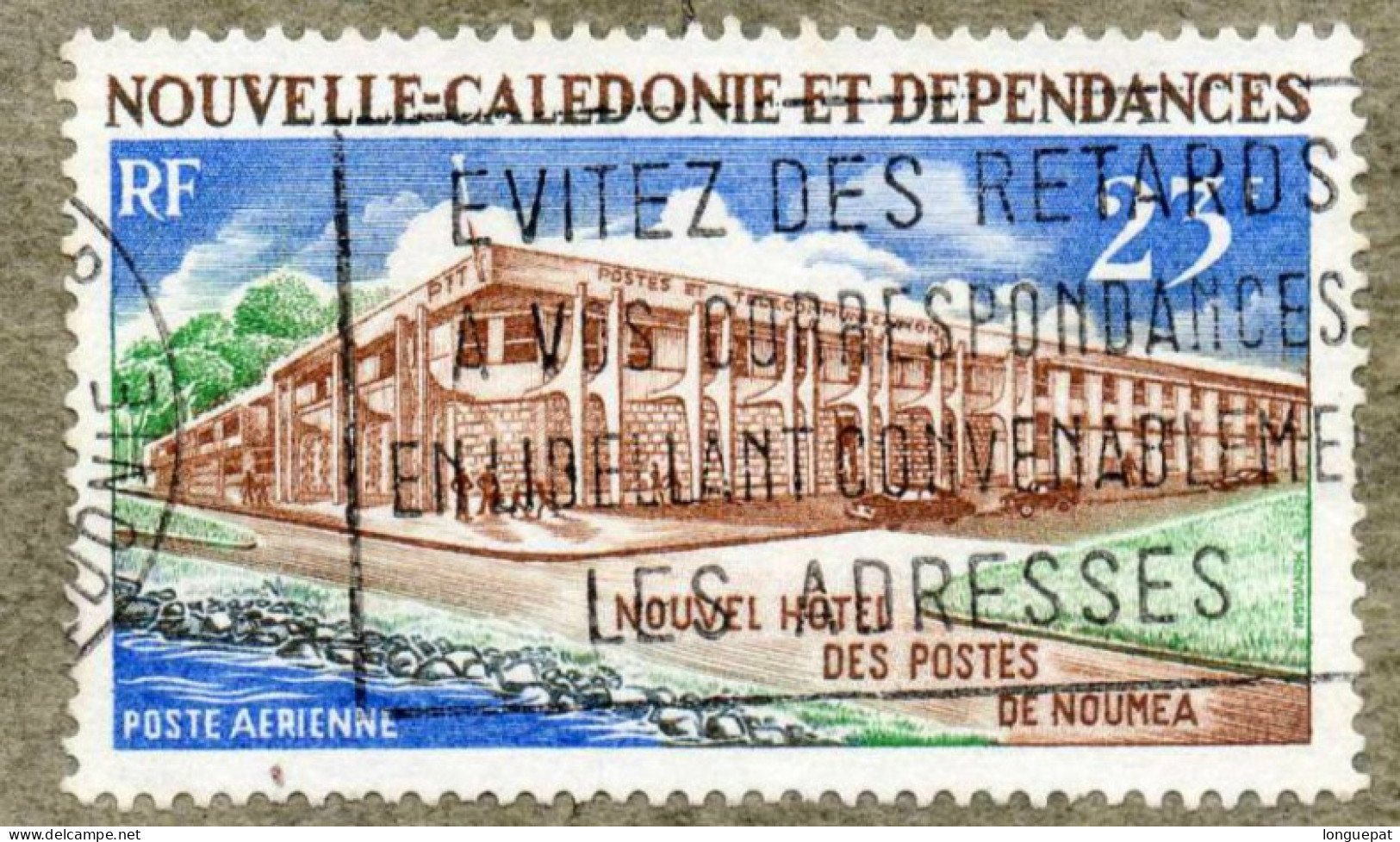 Nelle CALEDONIE : Nouvel Hôtel Des Postes De Nouméa - Bâtiment - - Used Stamps