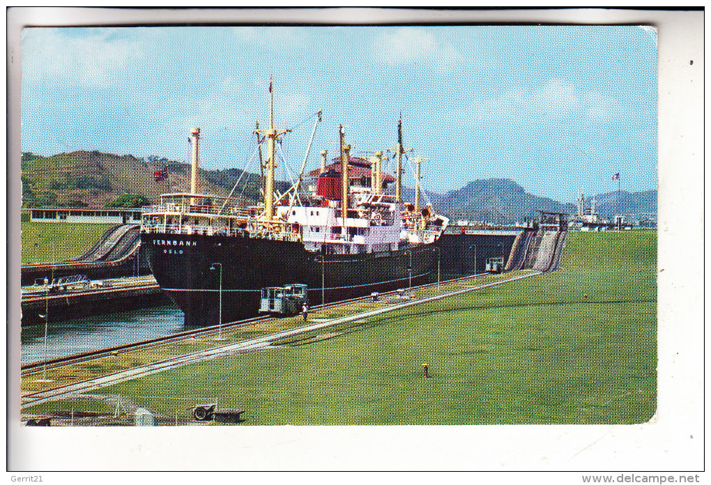 PANAMA, Panama-Canal, MS "FERNBANK", Oslo - Panama