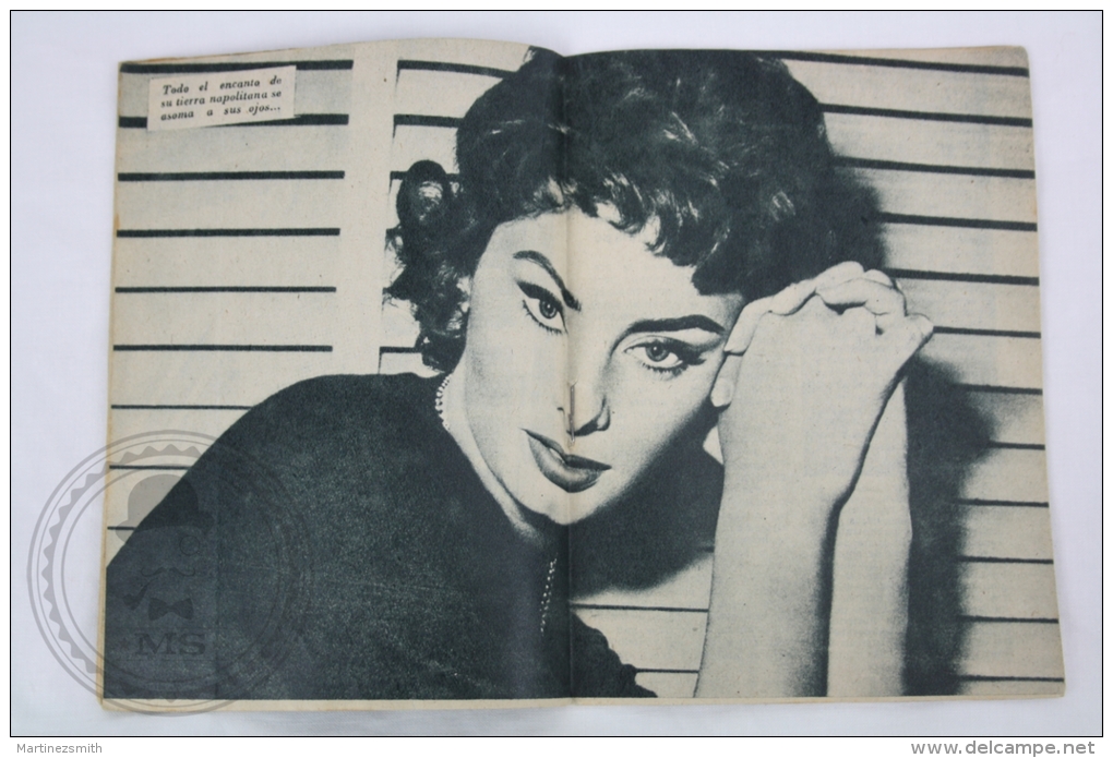 Old 1950´s Small Magazine Cinema/ Movie Actors - 28 Pages, 12 X 16 Cm - Actress: Sophia Loren - Revistas