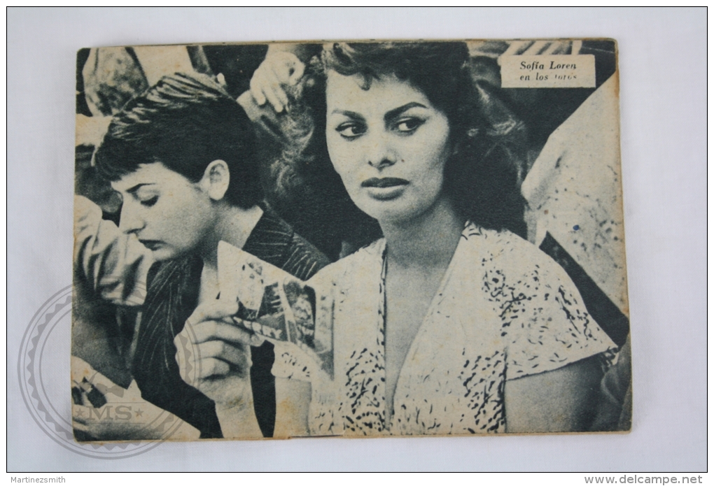 Old 1950´s Small Magazine Cinema/ Movie Actors - 28 Pages, 12 X 16 Cm - Actress: Sophia Loren - Zeitschriften