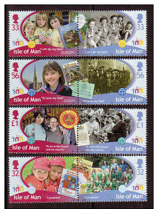 ISLE OF MAN 2010 CENTENARY OF GIRL GUIDES UNMOUNTED MINT, MNH - Isle Of Man