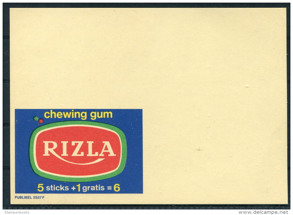 1970s Belgium Advertising Stationery Postcard Essay - RIZLA Chewing Gum Publibel 2557 F - Werbepostkarten