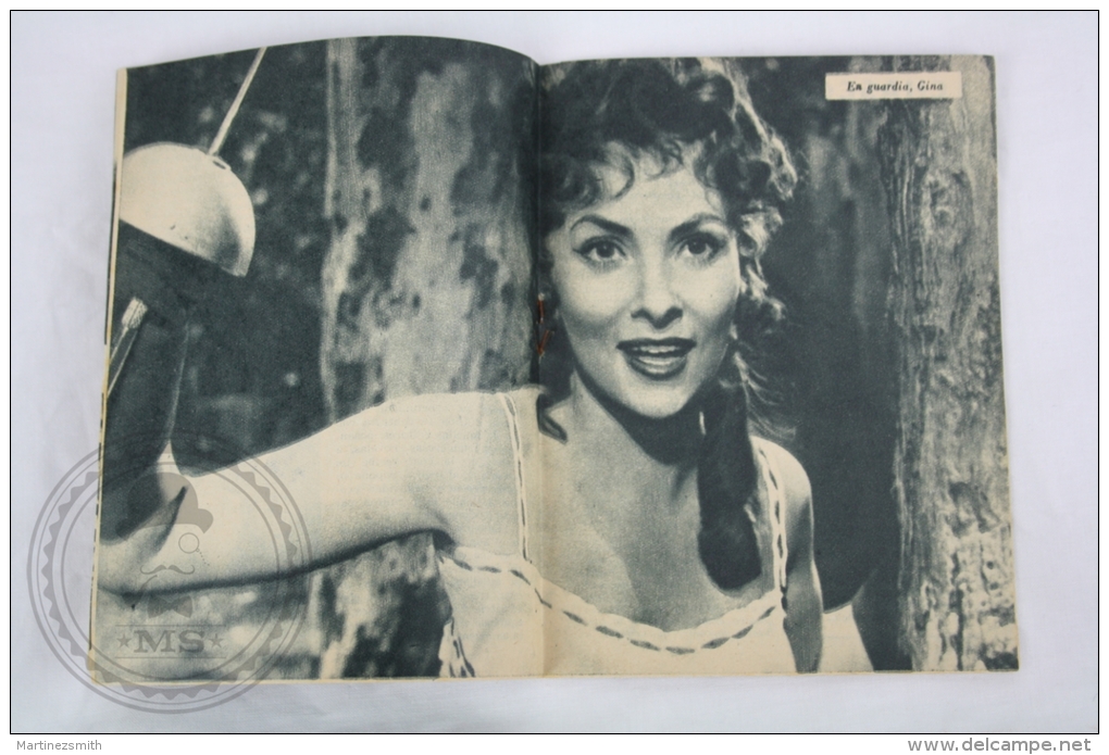 Old 1950´s Small Magazine Cinema/ Movie Actors - 28 Pages, 12 X 16 Cm - Actress: Gina Lollobrigida - Magazines