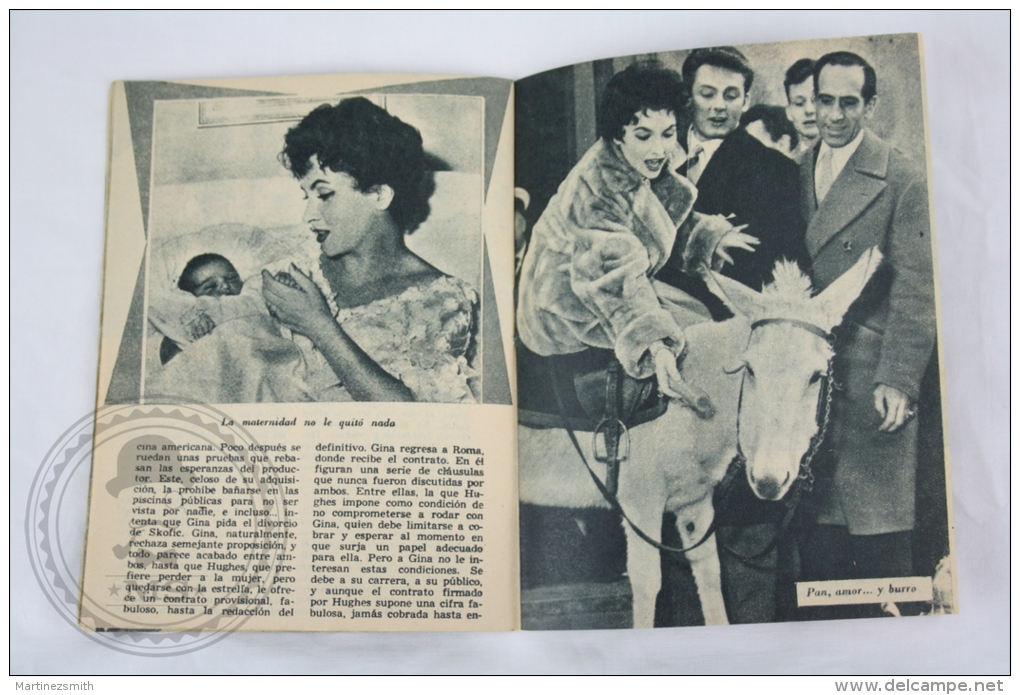 Old 1950´s Small Magazine Cinema/ Movie Actors - 28 Pages, 12 X 16 Cm - Actress: Gina Lollobrigida - Magazines