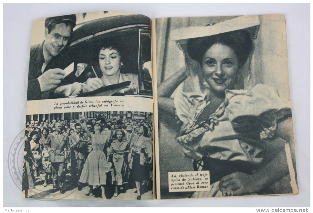 Old 1950´s Small Magazine Cinema/ Movie Actors - 28 Pages, 12 X 16 Cm - Actress: Gina Lollobrigida - Magazines